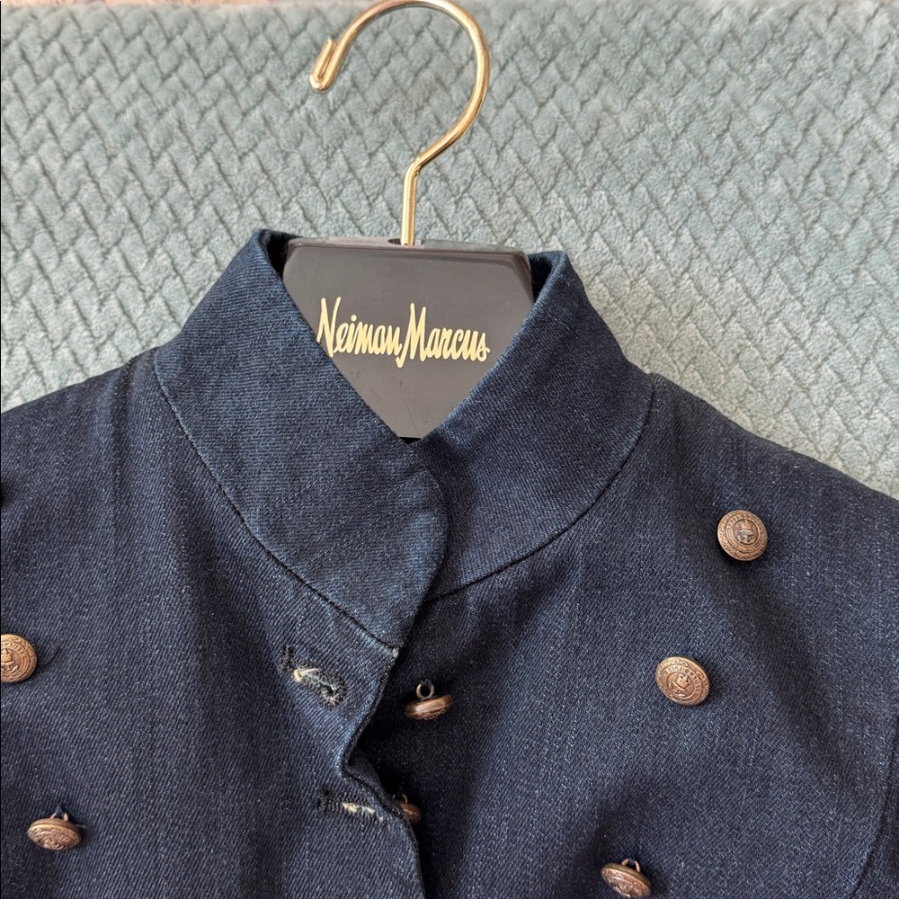 Ralph Lauren Military Style Double breasted Jean Jacket never worn. - Picture 10 of 10
